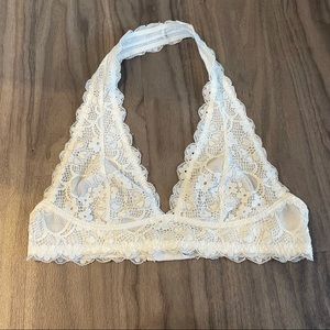 Free People White Bralette